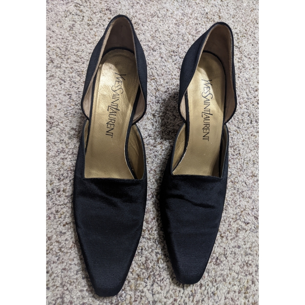 Vintage YSL Black Pumps Size 7